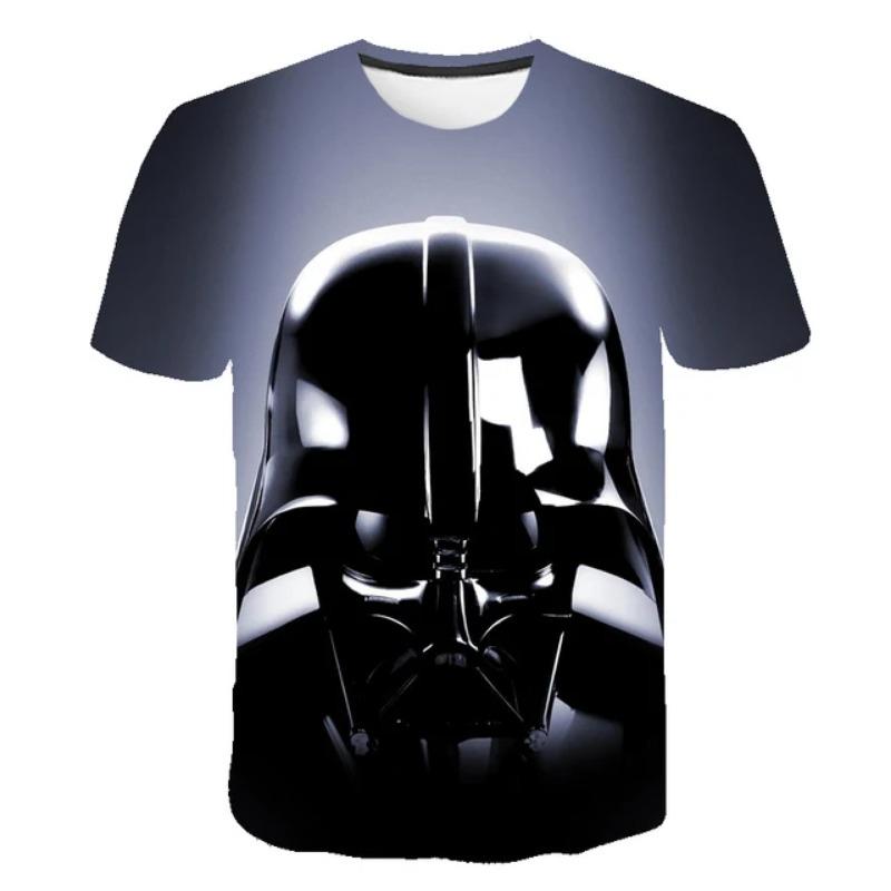 Men Star Wars T-Shirt Chirrut Imwe Print Lightweight Anime Kids Boys Short Sleeve Tee