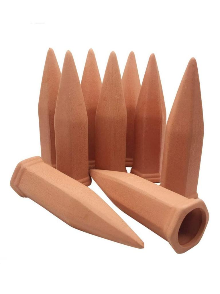 2/4 Confezioni, Pali Auto-irriganti per Piante, Dispositivi Auto-irriganti Automatici in Terracotta, Sistema di Irrigazione Auto-Acqua per Interni/Esterni