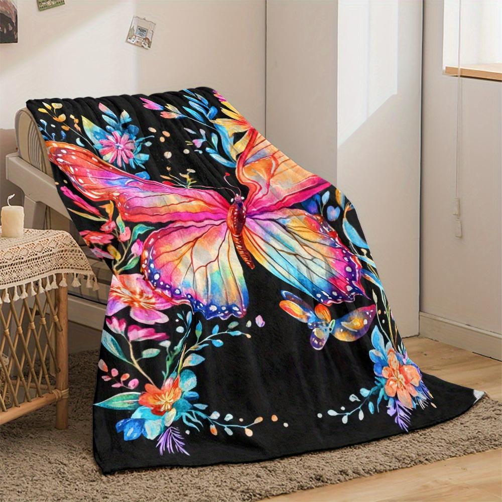 Boho Abstract Leaf Throw Blanket  Neutral Earth Tone Autumn Foliage Minimalist Art Decor For Sofa Bedroom Couch Blanket