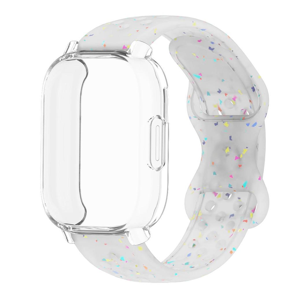 Řemínek+Pouzdro Pro Xiaomi Redmi Watch 5 active 5 Lite Ochranný Kryt Celý Displej TPU Měkký Kryt a Silikonový Prodyšný Sportovní Pásek