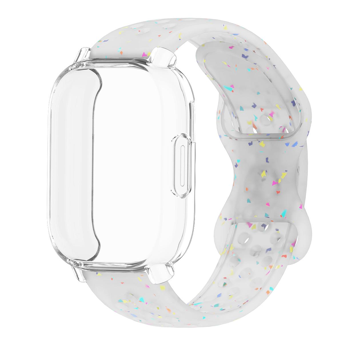 

Ремешок+Чехол для Xiaomi Redmi Watch 5 active 5 Lite Защита Полное Покрытие Экрана ТПУ Мягкий Корпус и Силиконовый Дышащий Спортивный Ремешок Redmi Watch 5 Lite