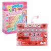 Transparent Dual-Tone Mini Keyboard Pendant 26-Key Keyboard Keychain  Bag Accessory