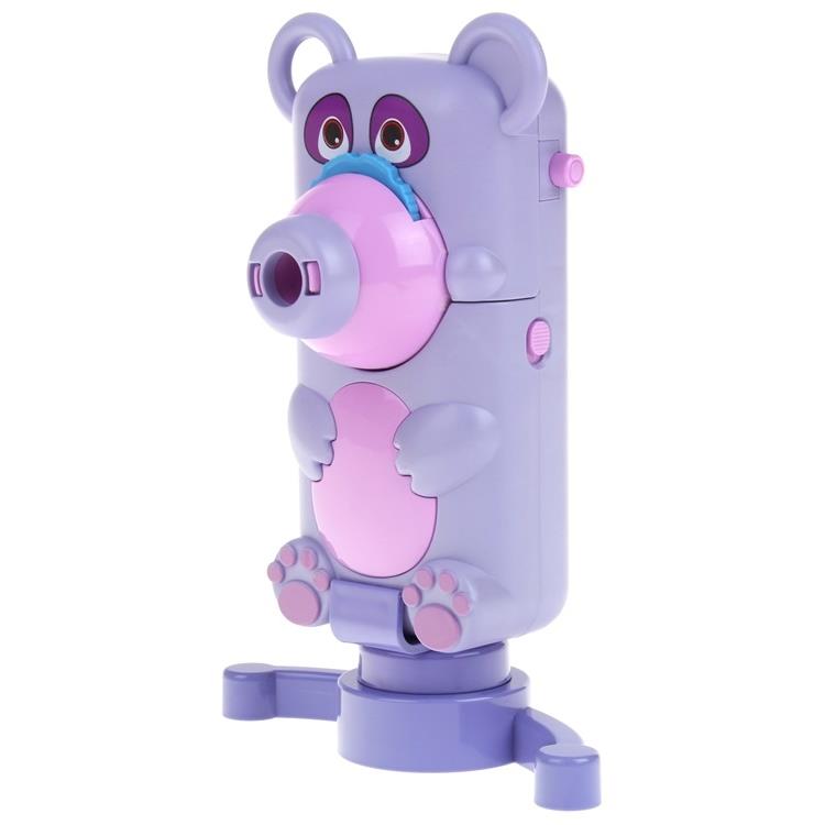 Teddy Bear Projector for Drawing Handy Projector 48 Slides Lanyard Stand - Purple