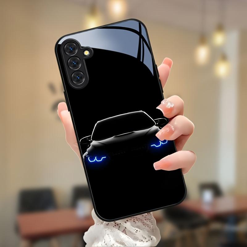 Car Pattern Glass Phone Case Suitable for Samsung Galaxy S26 S25 S24 S23 S22 S20 FE Ultra Plus Anti Fall Back Cover