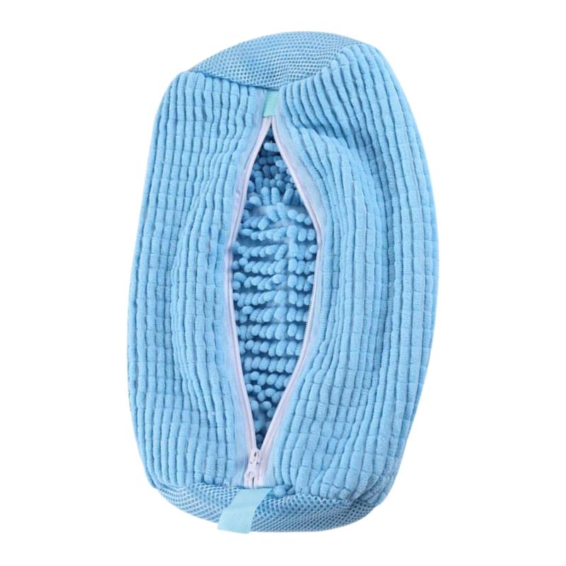 Shoe Washing Machine Bag With Shoes Drying Rack Set Durable Laundry Shoe Bag For Washer & Dryer Fluffy Fibers Washing Shoes Bag