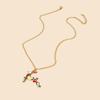 Claus Merry Christmas Clavicle Necklace Women Pendant Necklace Snowman Choker Christmas Necklace