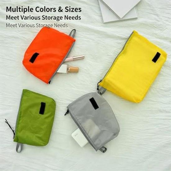 Luggage Organizer Pouch Backpack Sorting Bag Zippered Nylon Storage Sleeve Flat Travel Essentials Holder Portable Insert Packing Zip Trip.