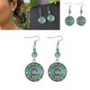 Ethereal Mandala Flower Gemstone Earrings Highlighting Bohemian Aesthetic For Women