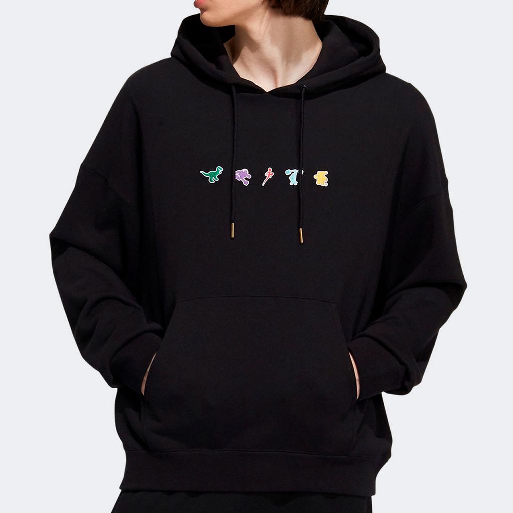 Adidas Sweat à capuche à logo de dessin animé original Unisexe Hauts Noir HC6927