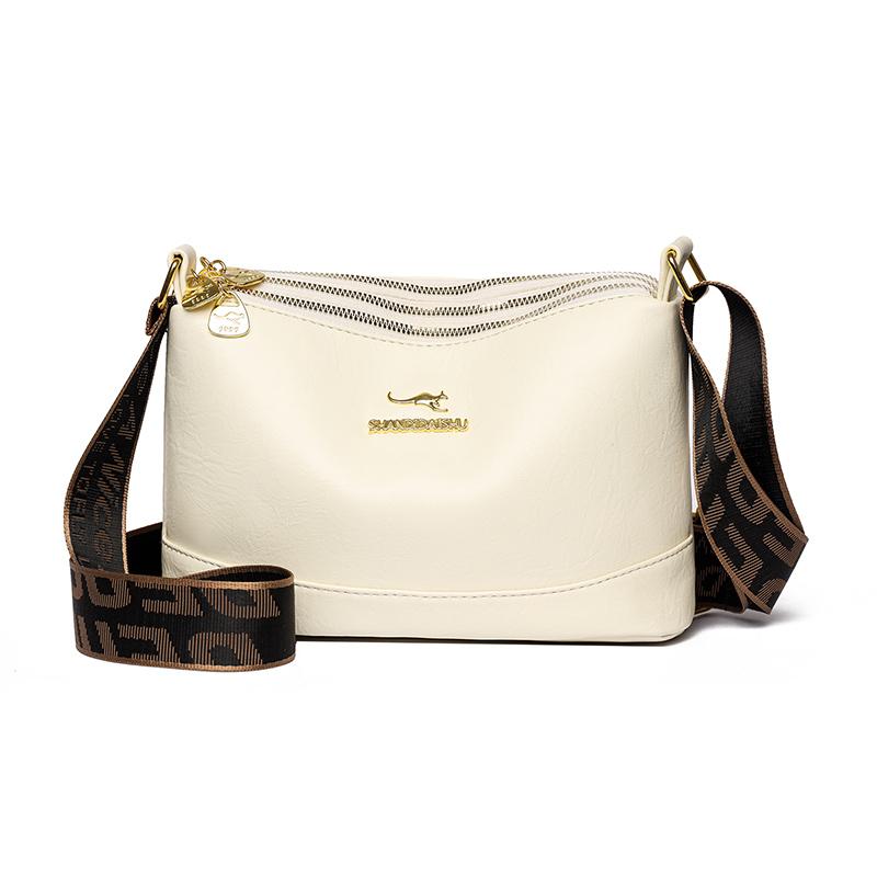 Vintage Printed Multi-compartment Crossbody Bag Women's Shoulder Bag Lightweight Commuter Mother Bag