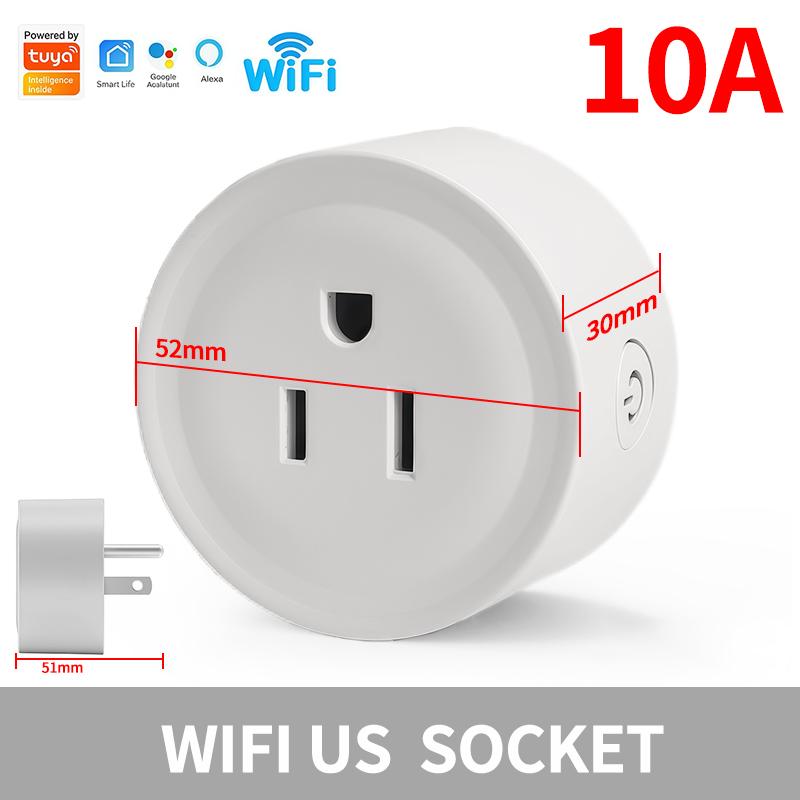 US WiFi Smart Plug with Energy Monitoring – Works with Alexa Google Home,Tuya App Control & Timer Function, 120V Outlet for Home