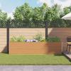 Raised Bed Light Brown 290 x 50 x 68 cm Galvanized Steel