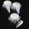 Pearl White Rubbing on Nail Art Glitter Dust Chrome Aurora Yellow Purple Manicure Decorations Mirror Mermaid Nail Powder Pigment