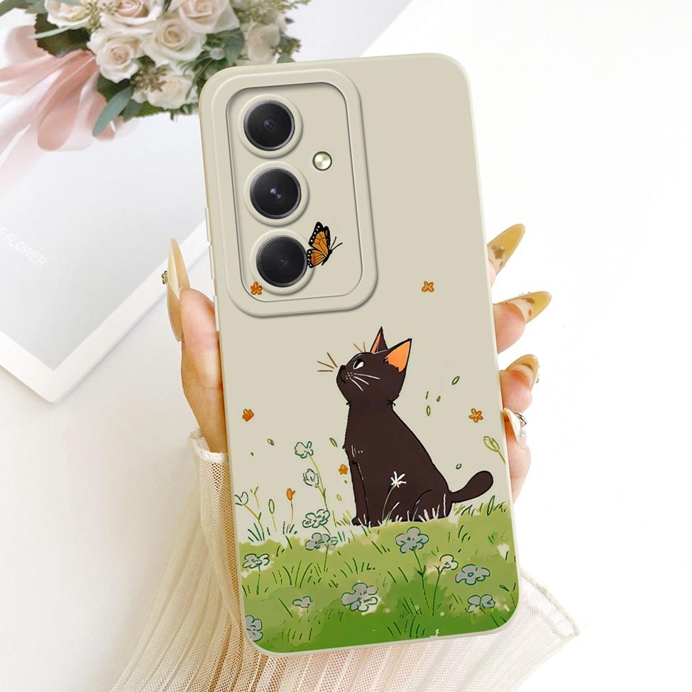 Case For Samsung A55 5G A556V A556B A556E A5560 Casing For Samsung Galaxy A55 5G Cover Silicone Fashion Cartoon Funny Painted
