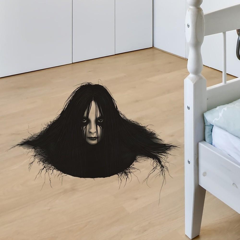 Ghost Pattern 2D Flat Floor Decals PVC Material Removable Stickers Wall Stickers Bedroom Decor