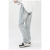Long Trousers High Street Broken Hole Men and Women with The Same Hip-hop Retro Washed Zipper Scraped Beggar Pants Pants Versatile