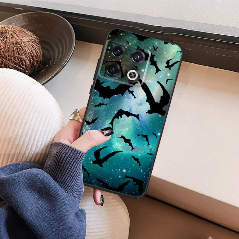 Vampire Bats Full Moon Halloween Phone Case For OnePlus Nord CE 2 3 Lite 2T N10 N20 N30 OnePlus 11 10T 8T 9RT 10R 8 9 10 Pro