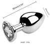 Metal Anal Plug for Women Men Couples Butt Plug Butt Toy Adult Game Masturbator Anal S/M/L Diamond Sex Toy for Adult Products