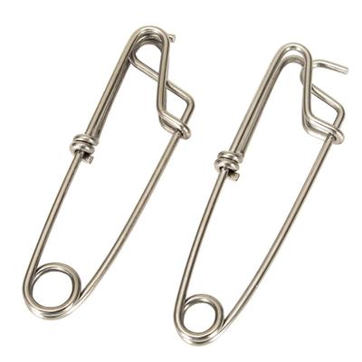 Stainless Steel Fishing  Pins With Open Eyes / Closed Eyes Swivel Connector Long Line Trolling