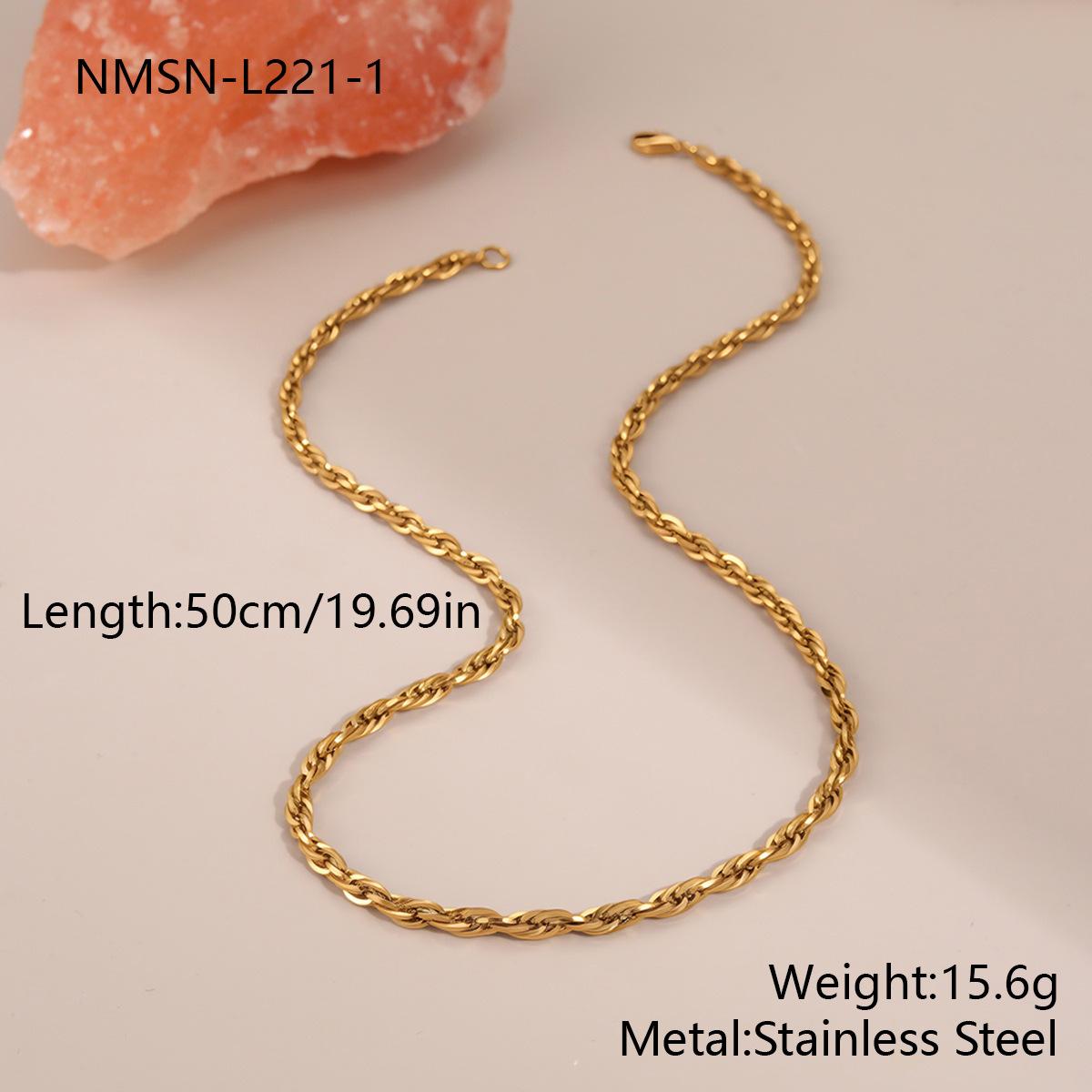 GEMCHIC Women s Gold Plated Stainless Steel Paperclip Chain Necklace Minimalist Layered Jewelry