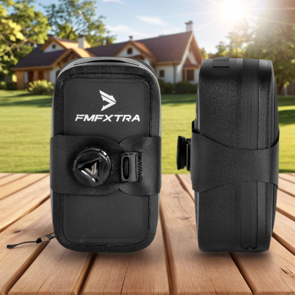 Bicycle Under Seat Bag Bike Strap-On Saddle Bag Knob Lock Cycling Bag Waterproof Bike Seat Bag Portable for Outdoor Riding