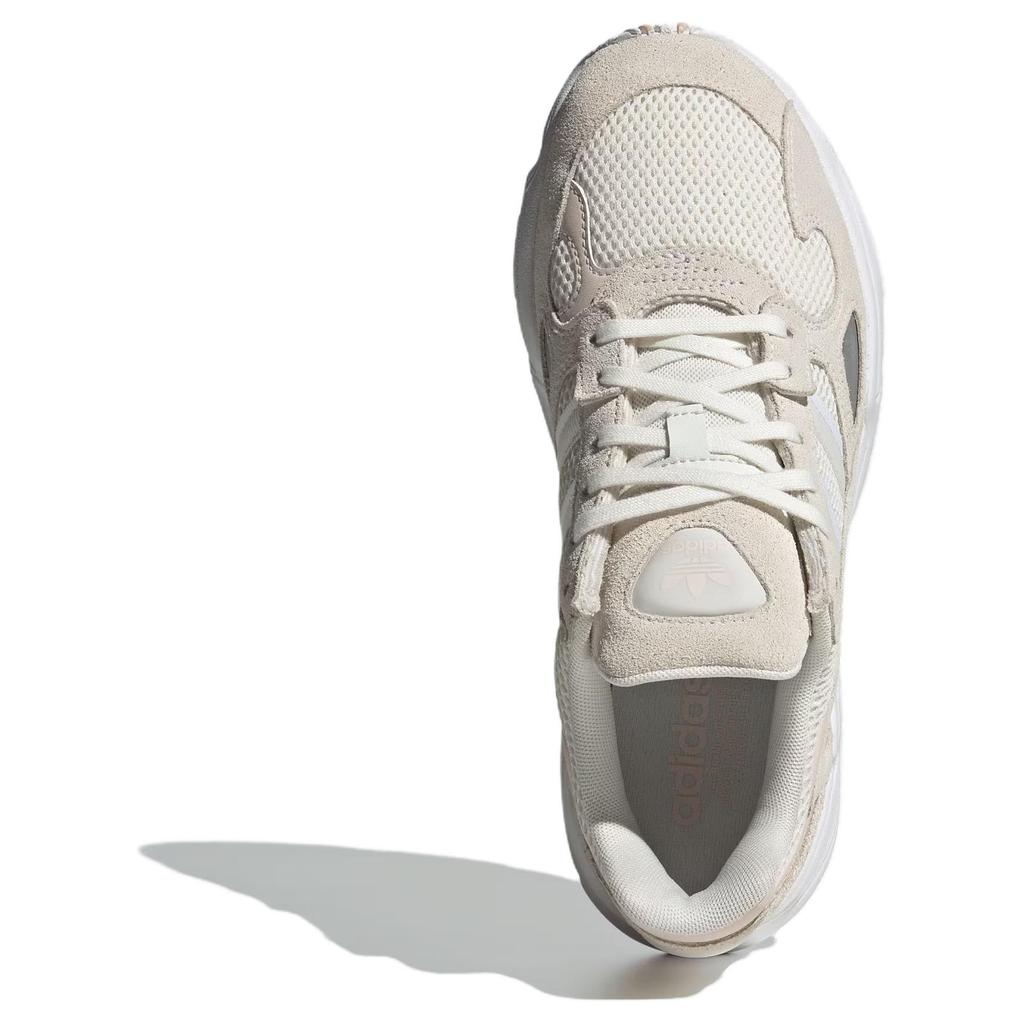 Adidas Originals Falcon Comfortable Versatile Non-Slip Wear-Resistant Low-Top Dad Shoes Women Sneakers Beige IH5228