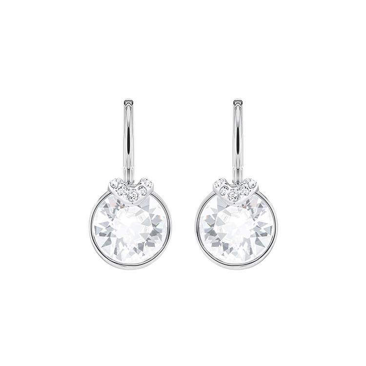 Swarovski Rhodium plated Earrings Womens White