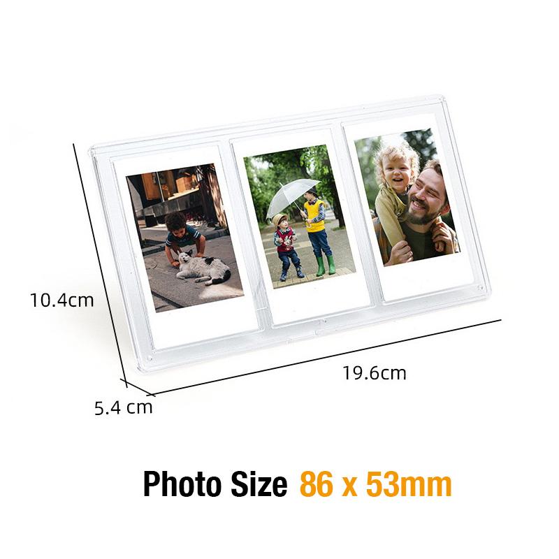 [Film Lab] Desktop Photo Frame with 3 Pockets for Instax Mini Photo CAC35