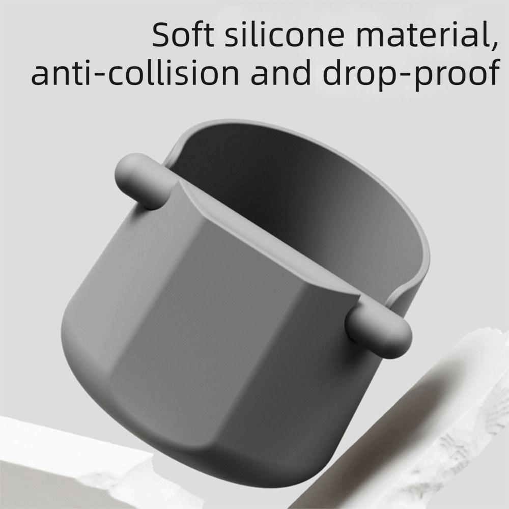 Anti Slip Silicone Coffee Knock Box Removable Bar Knocking Slag Bucket Home Barista