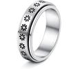 European and American Men's Titanium Steel Ring Totem Wide Ring Retro Carved Hand Jewelry