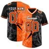 Custom Split Personalized Lightning Pattern Football Jersey Personlized Team name and you name, number V-Neck T-Shirts
