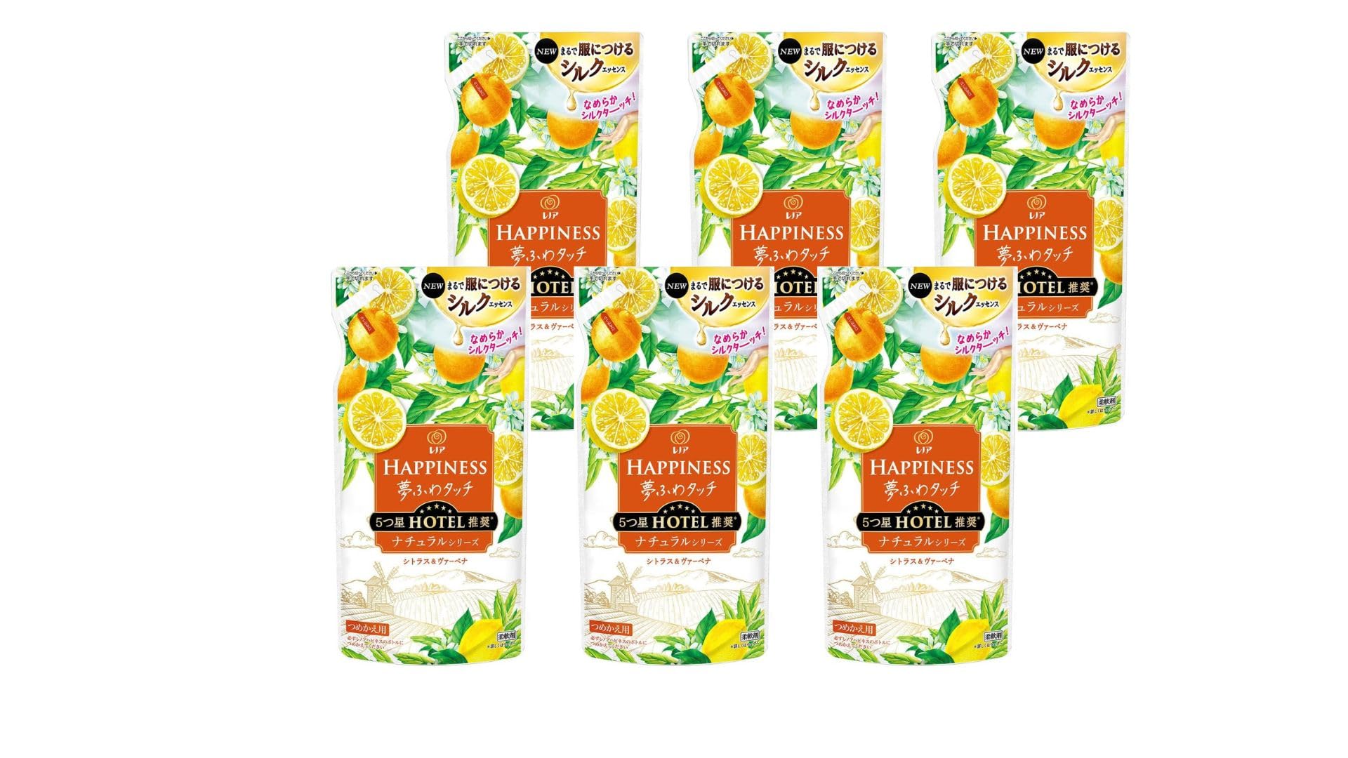 

[Set of 6] P&G Lenor Happiness Dream Fuwa Touch Citrus Refill 370ml