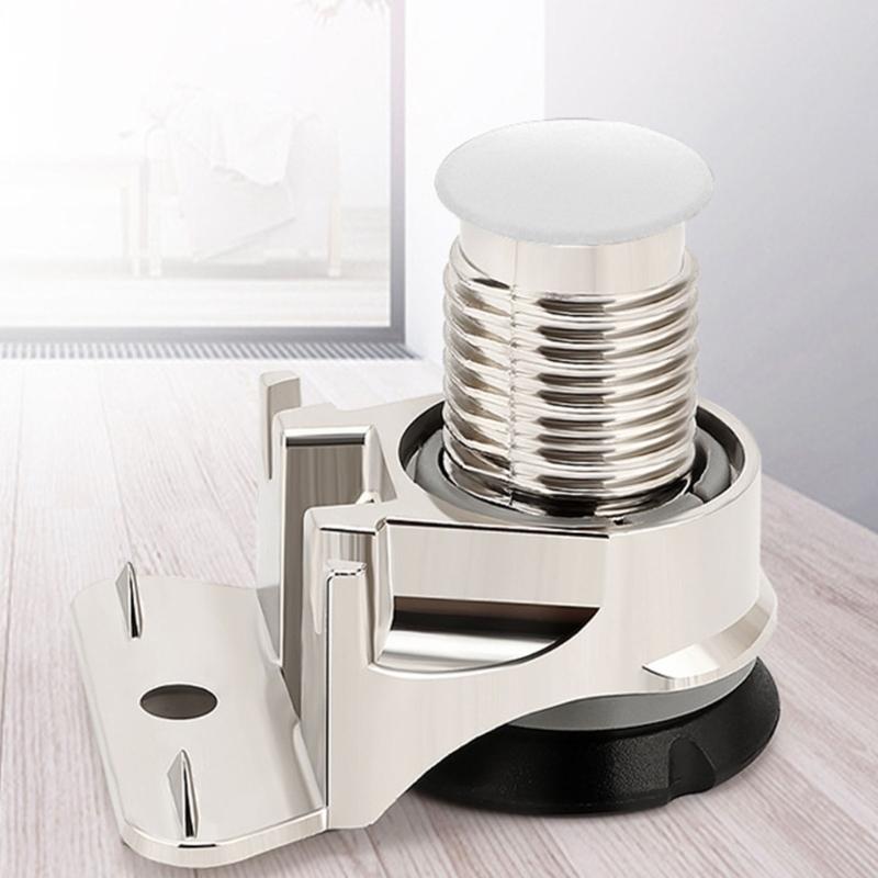 Pacote com 4 Pés Ajustáveis para ArmárioPés de Suporte de Móveis de Metal de Alta Resistência com Design Antiderrapante Para Estabilidade de Guarda-roupa