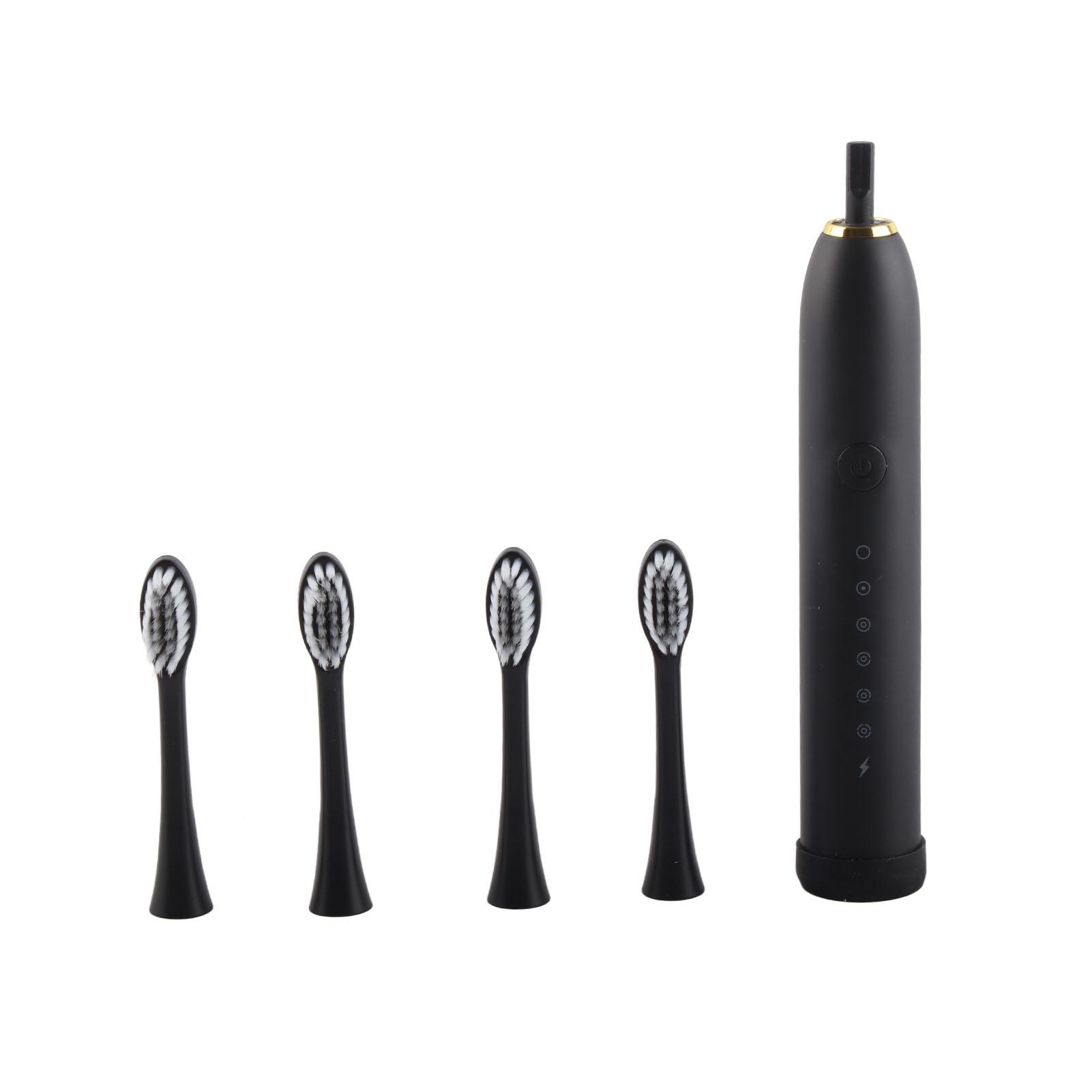 

Электрическая зубная щетка для детей и взрослых, универсальная, полностью автоматическая, ультразвуковая, с мягкой щетиной, для ухода за полостью рта чёрный