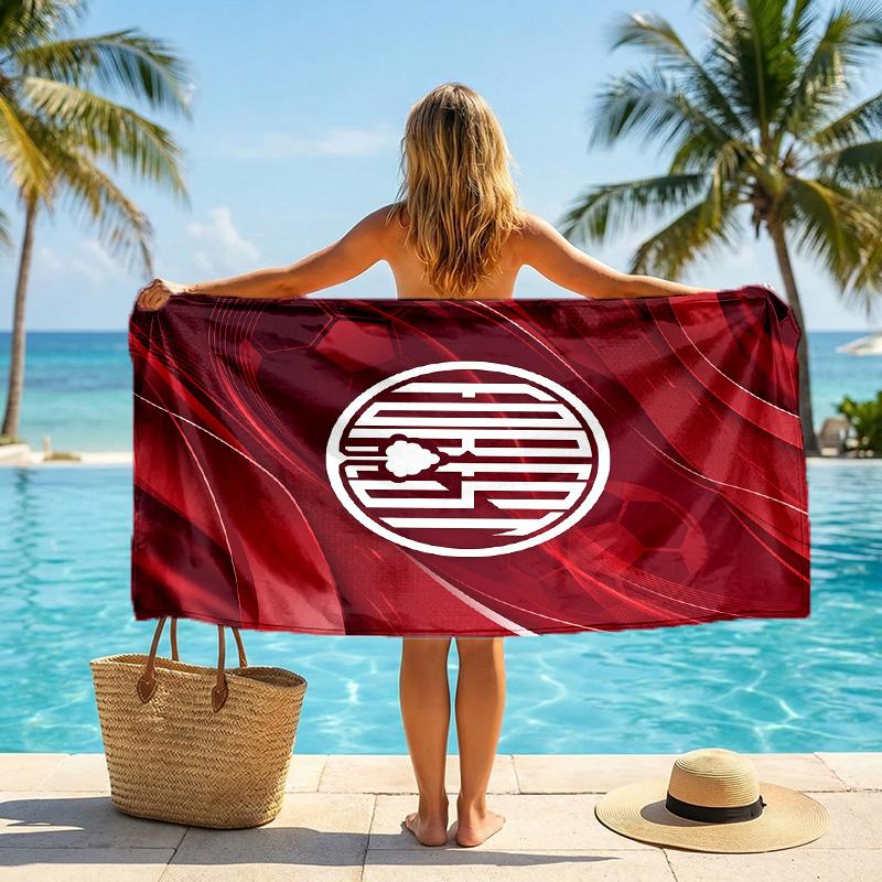 Asciugamano da Spiaggia Calcio Nottingham Forest Morbido Microfibra Asciugamano Estivo Asciugatura Rapida Assorbente per Spiaggia Piscina Viaggio