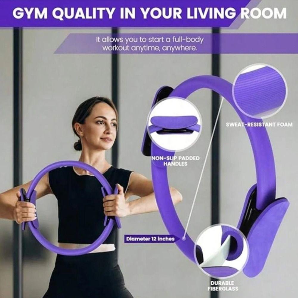 13Pcs/Set Body Shaping Pilates Equipment Kit Portable Resistance Bands Yoga Pilates Circle  Women