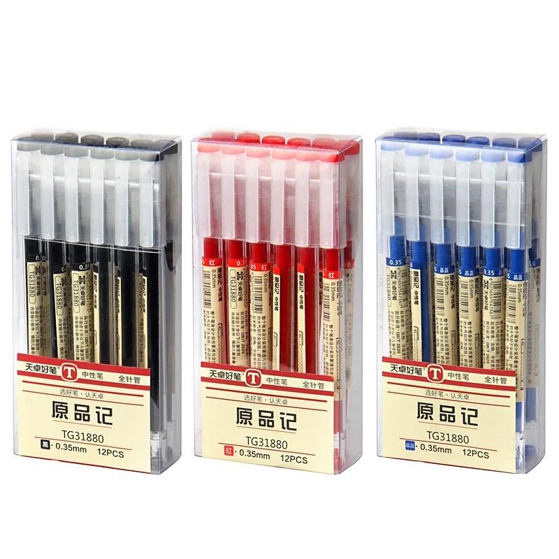 54 Stück/Set Japan Fine Point Stift 0,35mm Schwarz Blau Rot Tinte Gelstift Kugelschreiber Schule Büro Schüler Schreiben Schreibwaren Bedarf