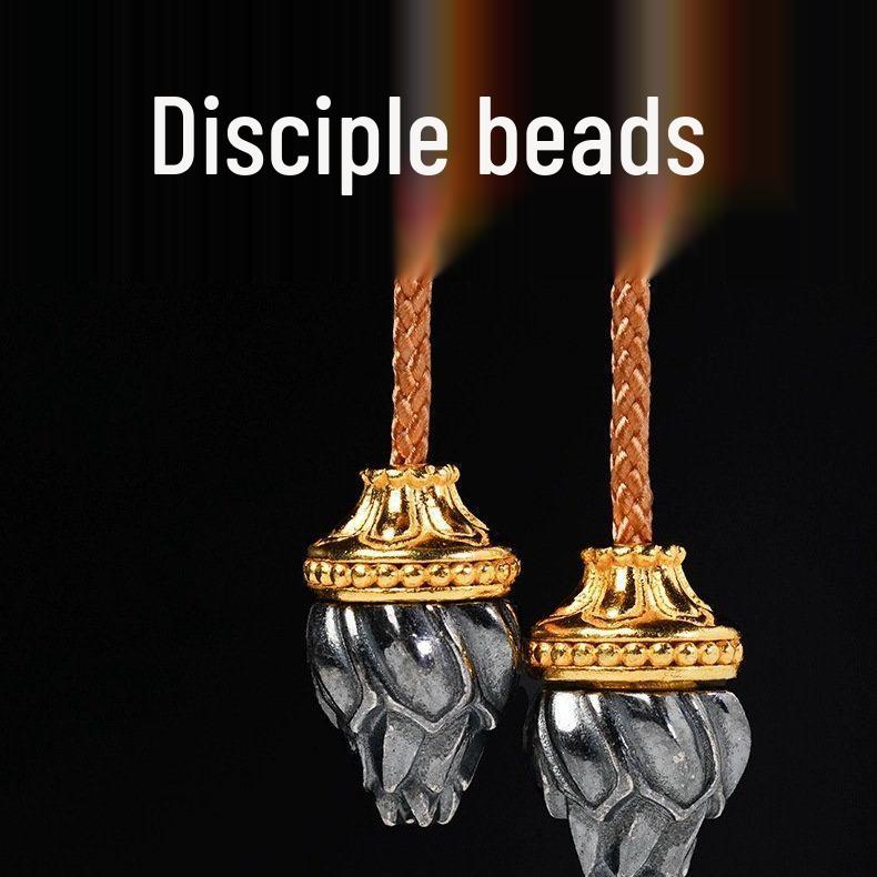 Retro Lotus Disciple Detachable Bead Charm Pendant Bracelet Ornament