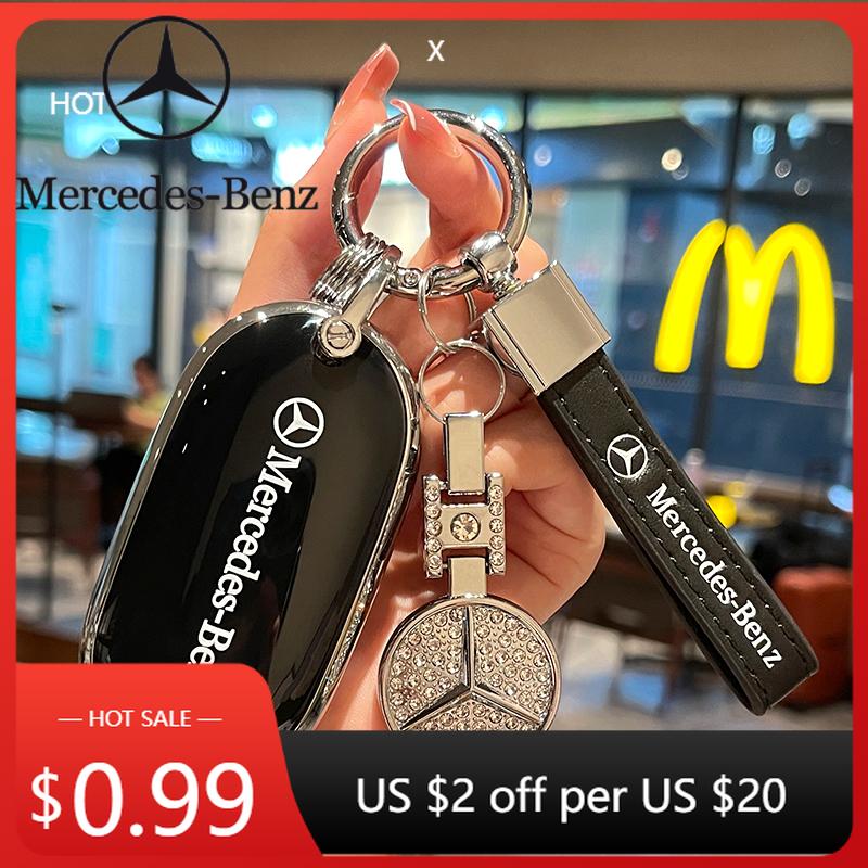 Hot Car Sticker Alloy Style Car Key Case Cover Shell Key Case Durable For Mercedes Benz 2022 C S Class W206 W223 S350 C260 C300