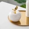Christmas Gift Apple Ceramic Ornaments Modern Sleek European Nordic Nice Style Home Creative Design Living Room Crafts
