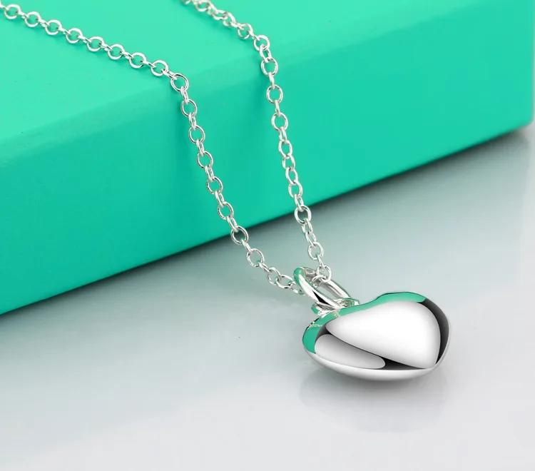 

New Popular s Copper Solid Romantic heart Necklace For Women Fashion party wedding accessories Jewelry gifts Y22460YY-