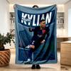 Kylian Mbappe Print Blanket - Soft & Comfortable, for Bedroom, Travel, Sofa, Home Decoration - Birthday Christmas Gift for Friend