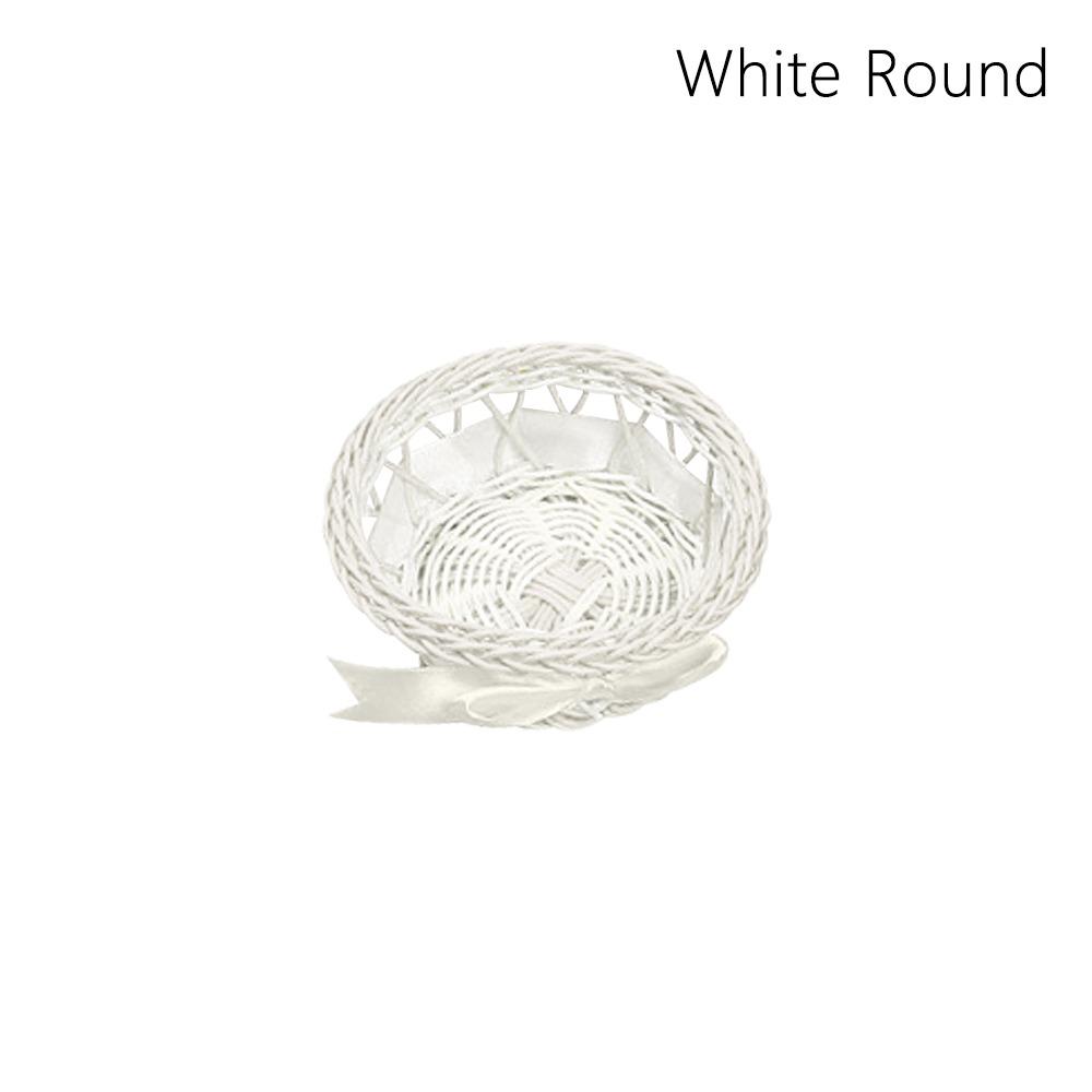 Beautiful Hand Made Flower Storage Basket Hand-Woven Round/Oval Shape Wicker Flower Basket Shopping Storage Hamper Basket