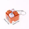 1/2Pcs 4 Button Brainrot Keychain Tung Tung Tung Sahur Sound And Light Toys Anime Stress Relief Keyring Toy Holiday Gifts