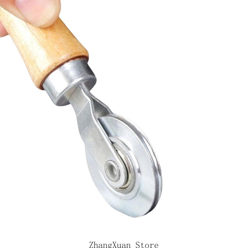 3XUF High Quality Screen Mesh Roller Spline Roller for Home Use with Wooden Handle