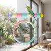 Comfortable Grip Suction Cup Swing Set Linen Rope Hanging Bird Standing Perch  Parrot Toy