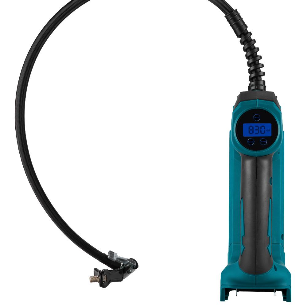 Yofidra Kabellose elektrische Luftpumpe Hochdruck mit Digitalanzeige Tragbare wiederaufladbare aufblasbare Autopumpe für Makita 18V Akku