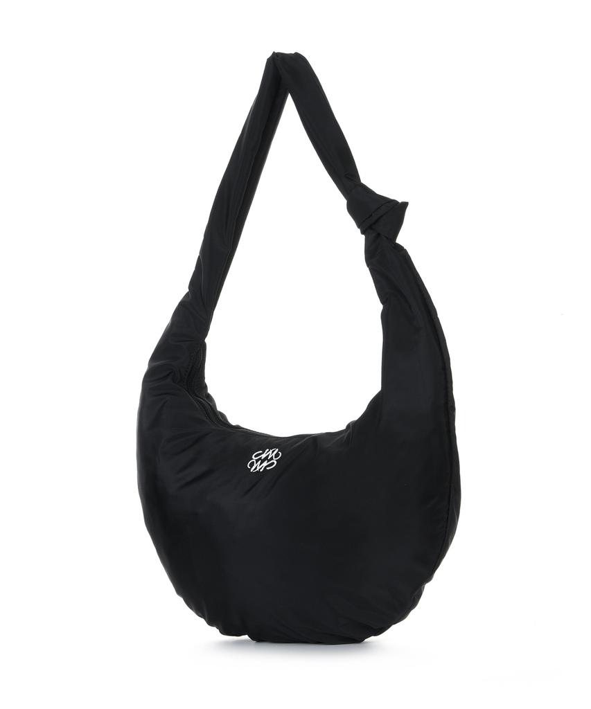Nick&Nicole Nicole Nylon Shoulder Knot Bag_Black