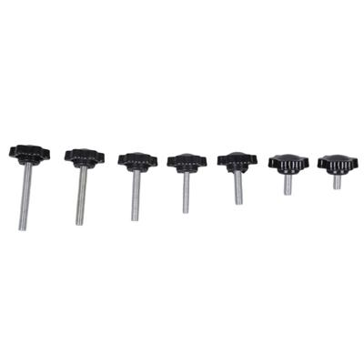 6Pcs 5mm Thumb Screw Knob Replacement Industrial Screws Ergonomic Knob Hexagonal Head Handle Hand Screw Knurled Grip