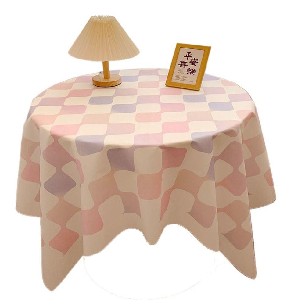 Cotton Checkerboard Tablecloth Korean Style Table Cover Set Prop Plaid Tablecloth  Coffee Table
